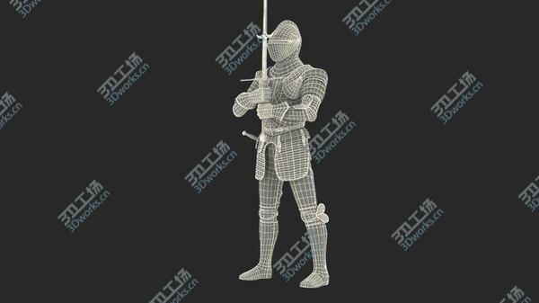 images/goods_img/20210312/3D Polished Medieval Knight Plate Armor Holding Zweihander model/4.jpg